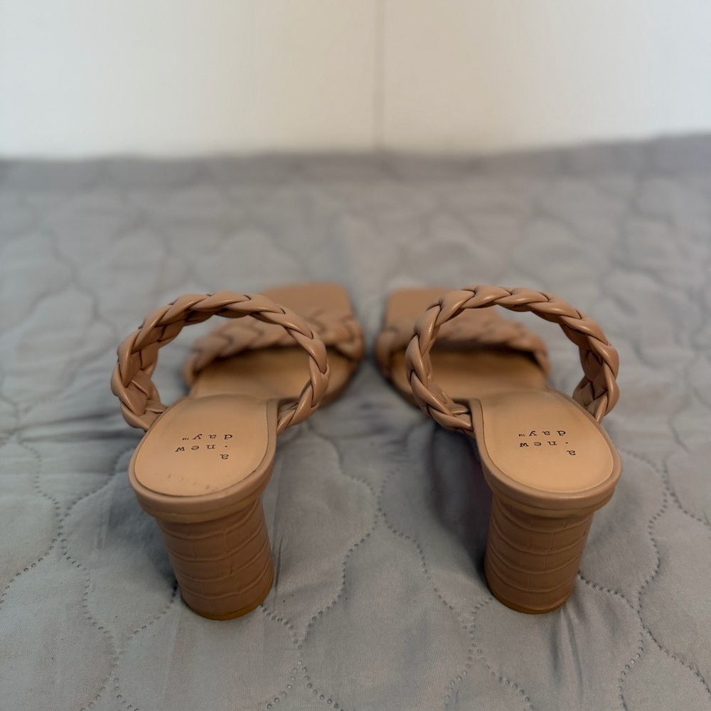 Target Braided Double-Strap Slide Sandals in Tan - Picture 2 of 4